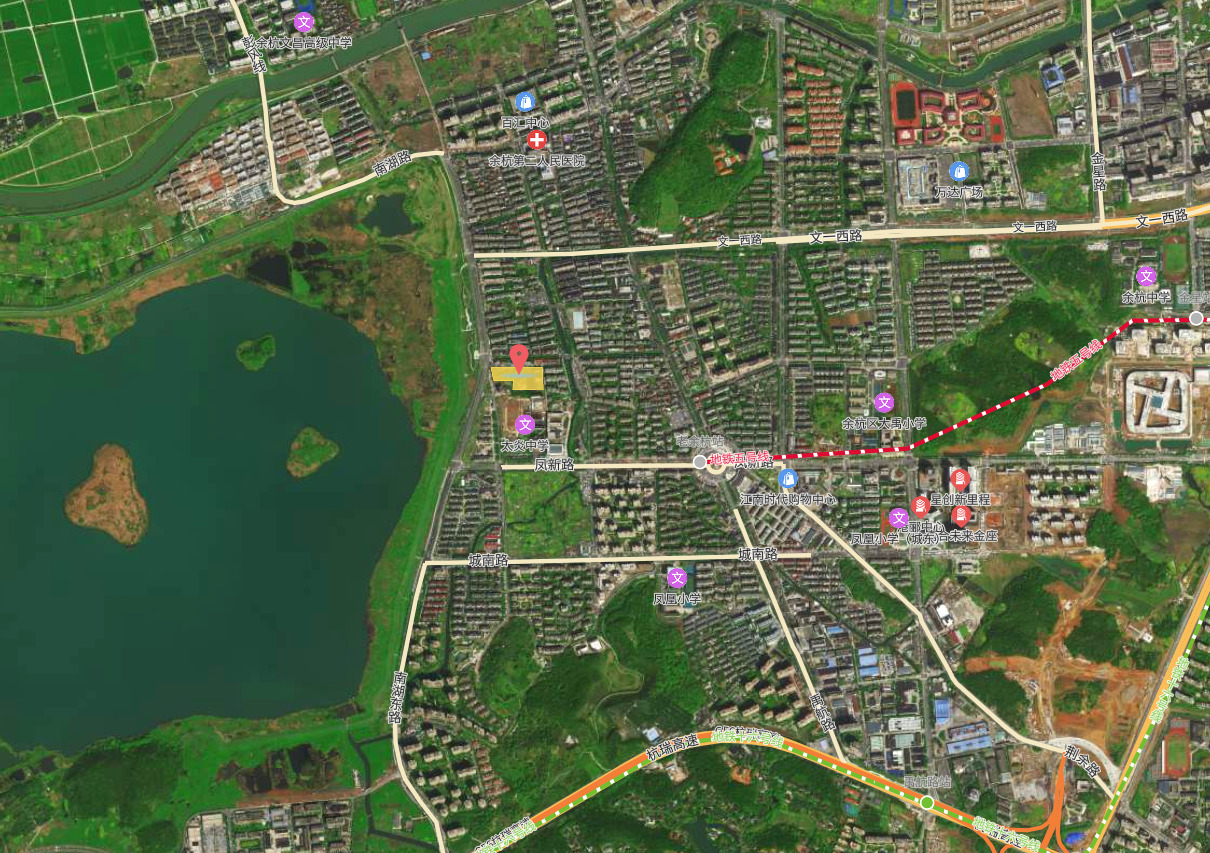 余杭区137地块规划,余杭街道南湖周围的规划