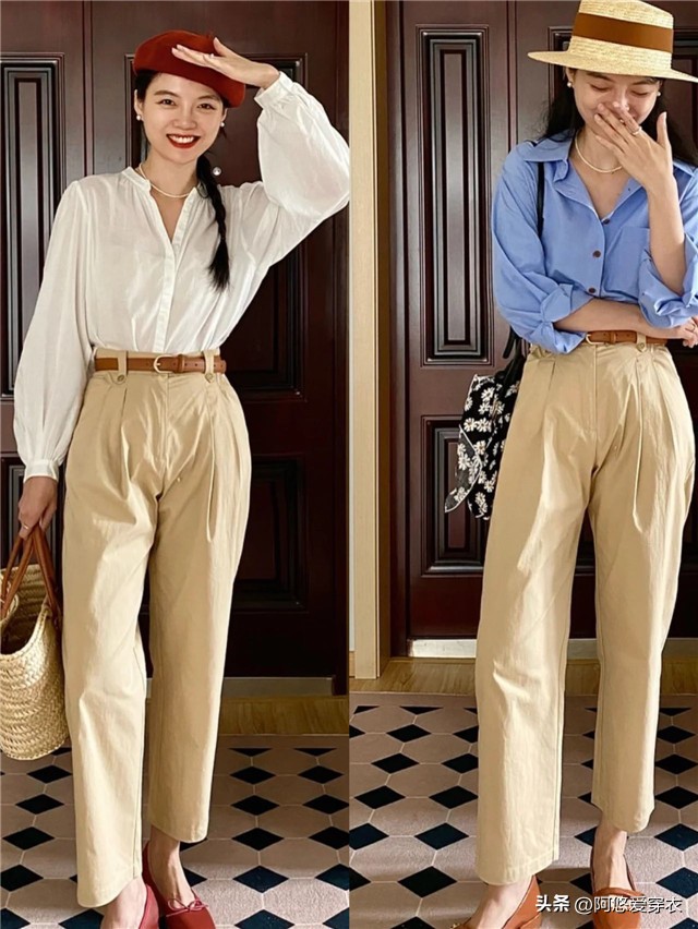 经典卡其裤穿搭,最经典的卡其裤什么样的