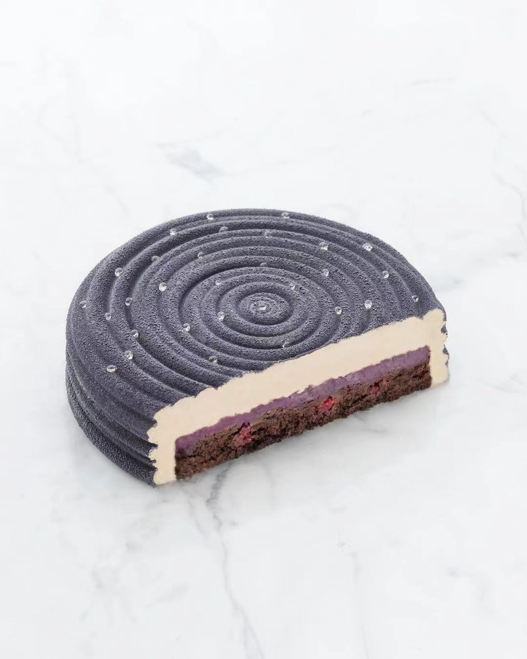 蛋糕切面,蛋糕两层夹心切面图片