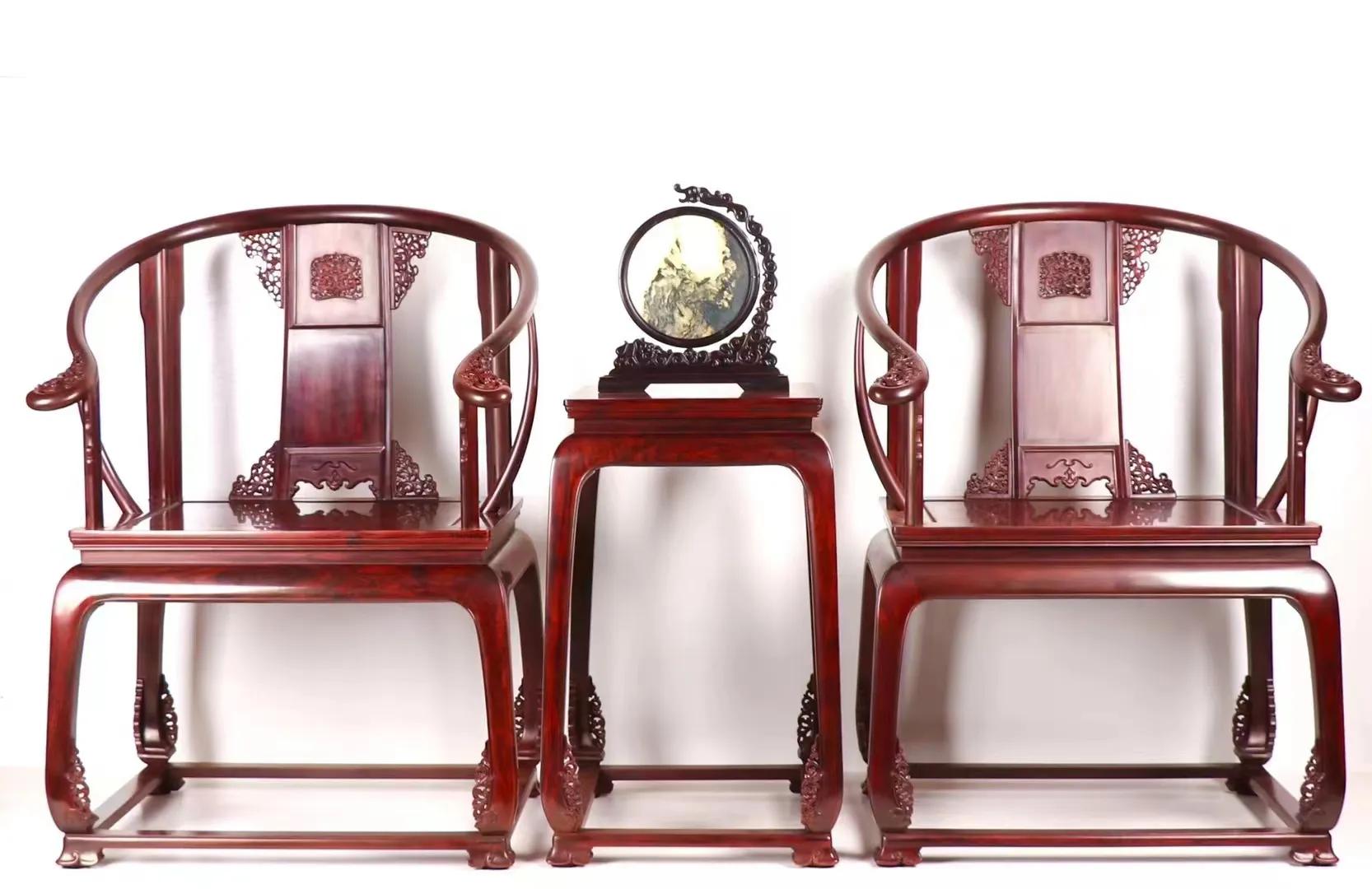 印度小叶紫檀皇冠椅价格,印度小叶紫檀波浪纹椅