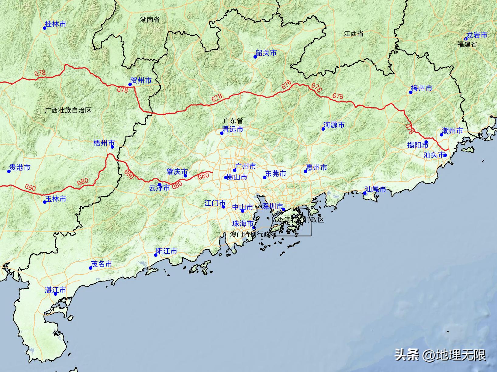广东省高速地图高清版大图,广东省高速公路路线图最新版