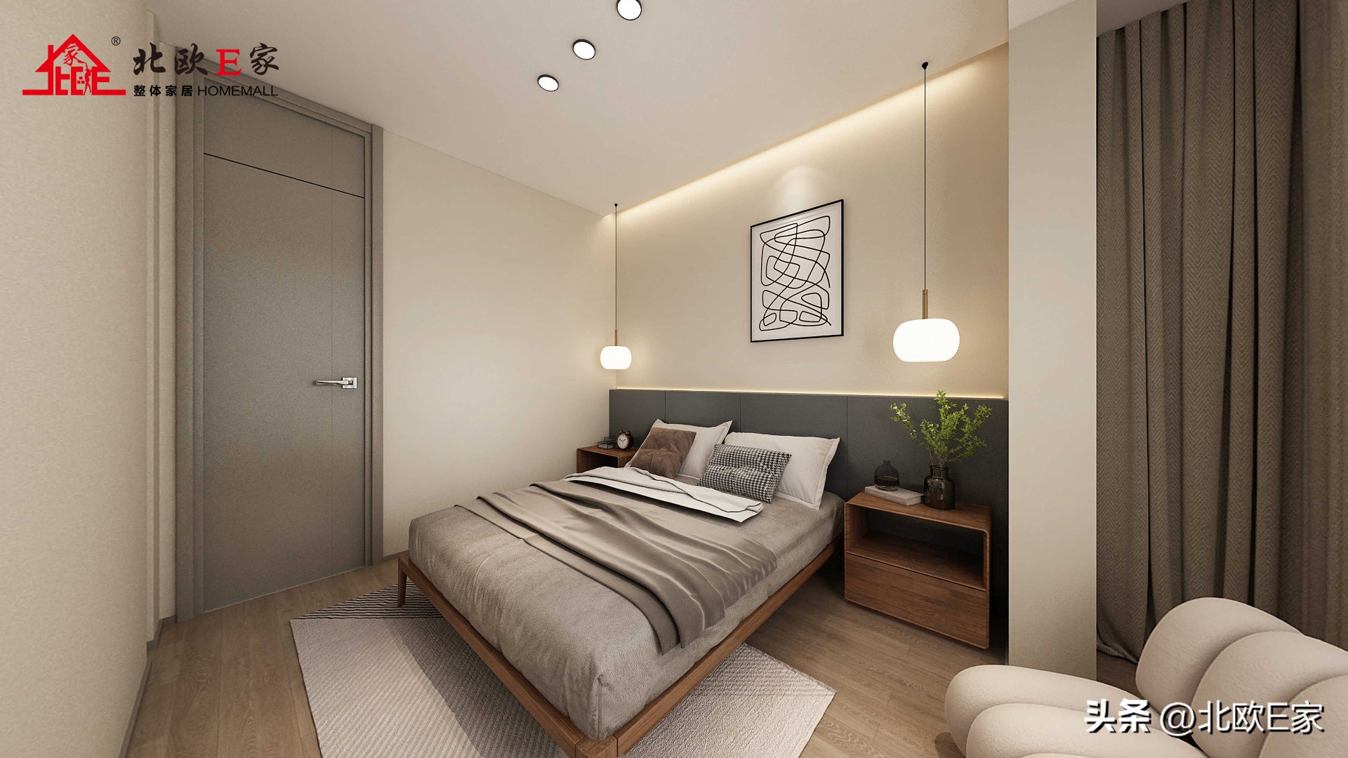 素雅别致的北欧风小家,北欧风空间设计