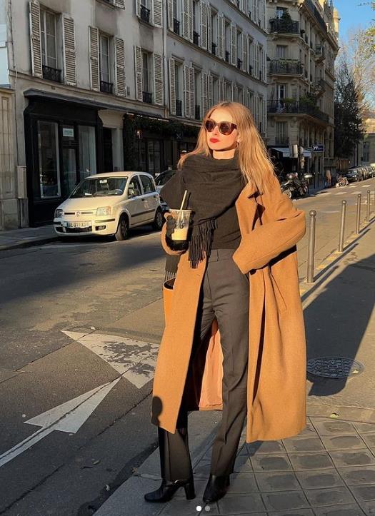 冬天离不开的军大衣,有种永不褪色的优雅就是驼色大衣