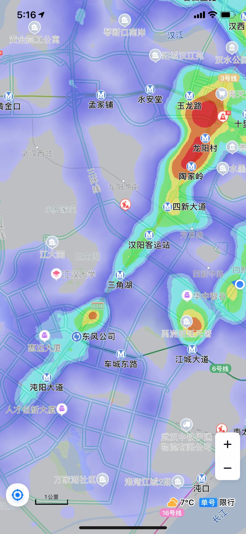 武汉城市人口密度分布热力图,最新人口热力图谁才是武汉第一