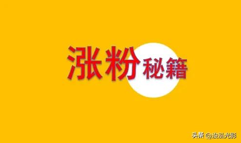 怎么样才能在头条上迅速涨粉丝,如何在头条上快速涨粉