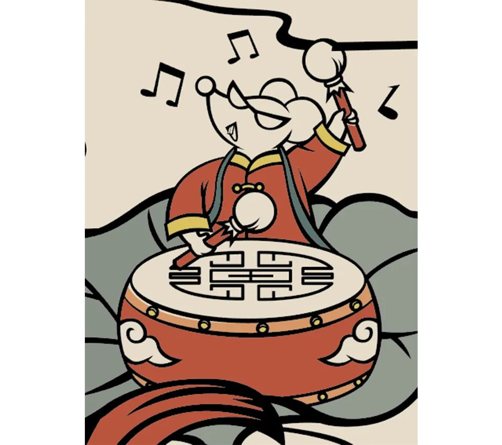 国潮风海报排版,国潮风插画作品介绍