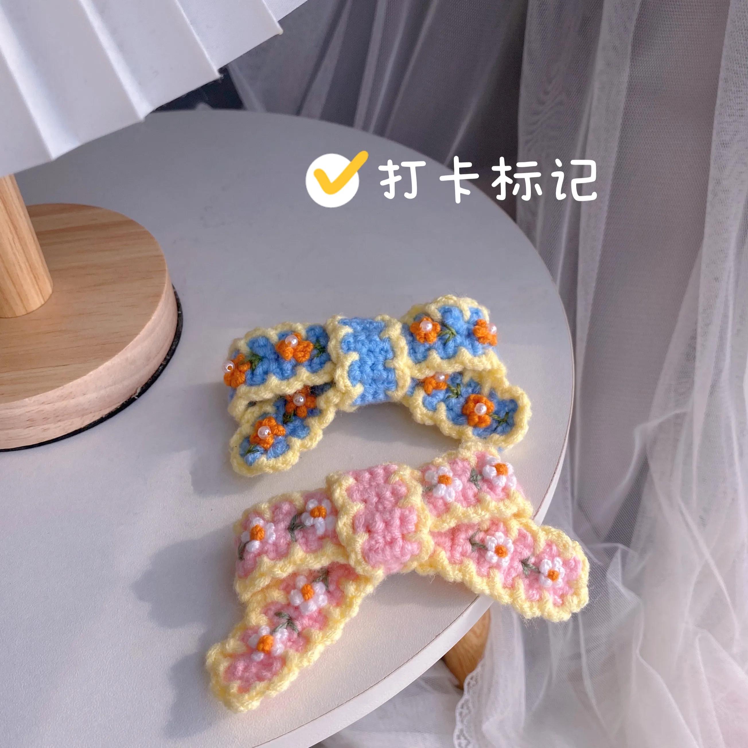 蝴蝶结编法图解,蝴蝶结钩针图解