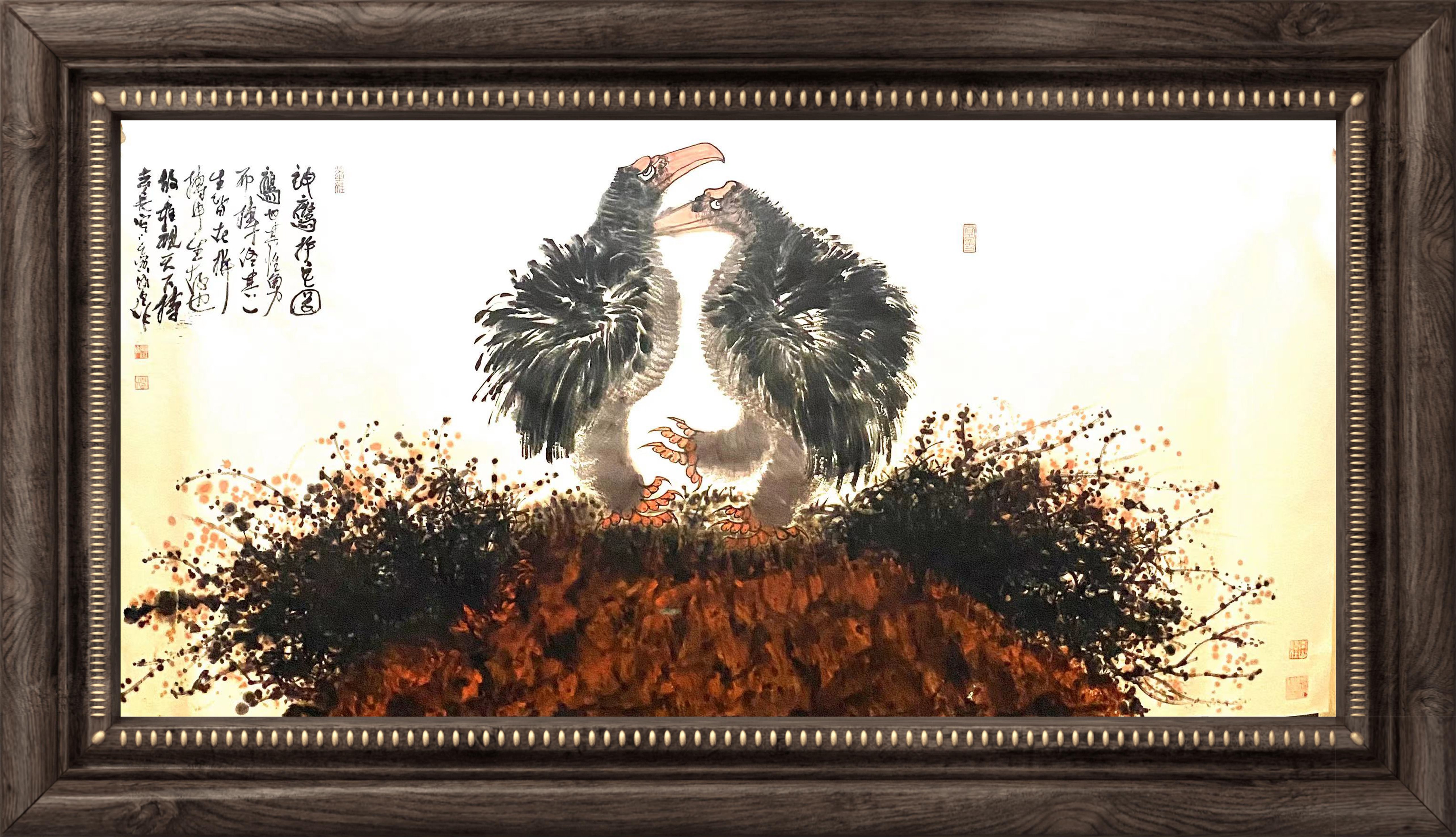 画家朱祖国作品集,书画家朱祖国的指墨画