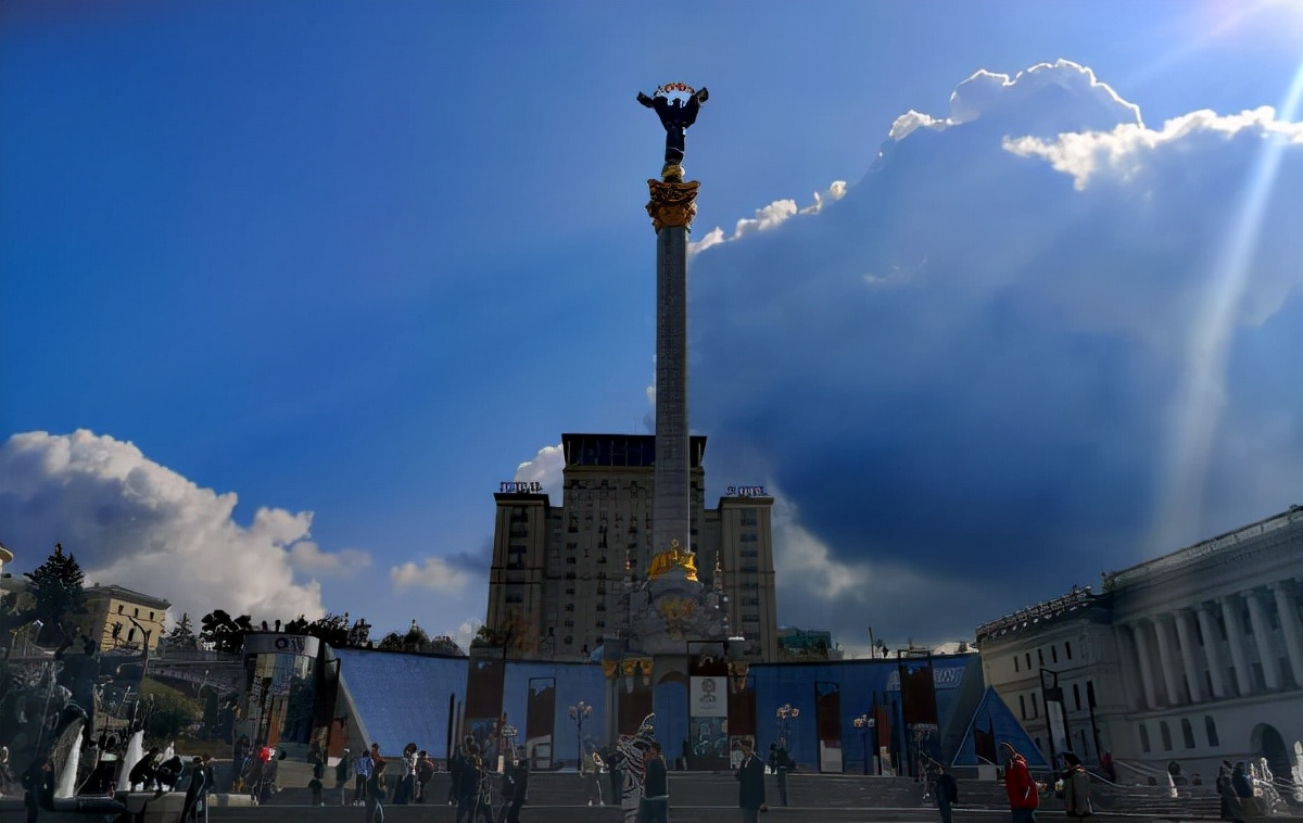 乌克兰基辅独立广场卫星地图,乌克兰基辅独立广场