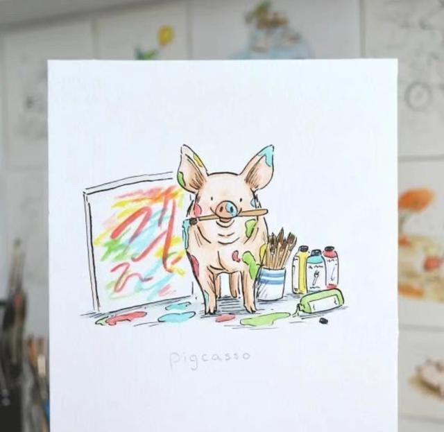 不要不相信，画了十年，或许还不如一头猪