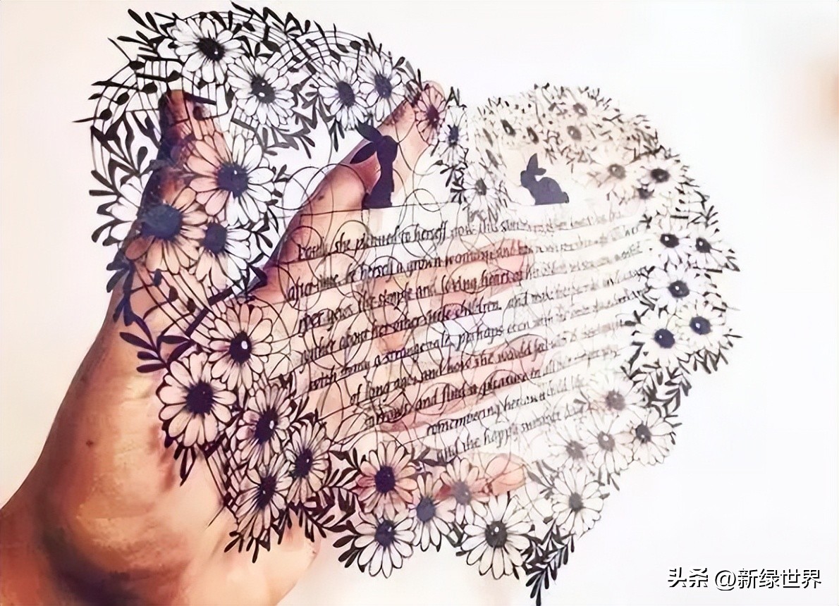 纸艺作品绘画,千变万化的纸艺术作品