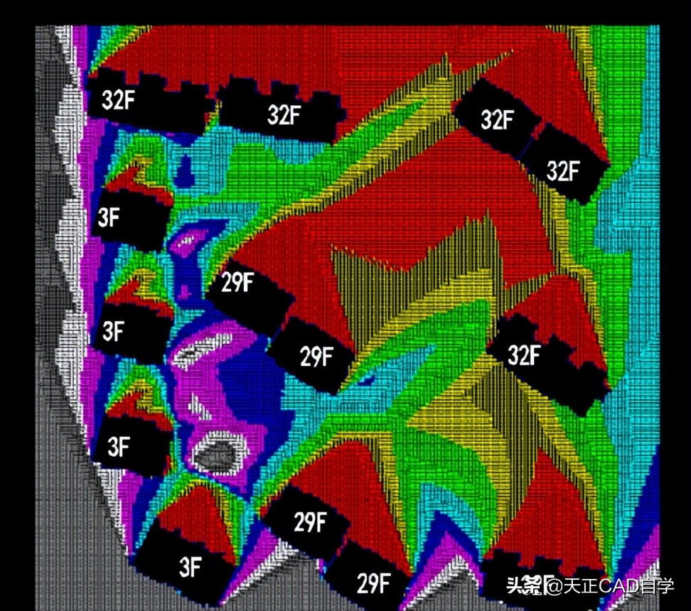 天正建筑日照分析阴影遮挡步骤,天正日照分析不显示的原因