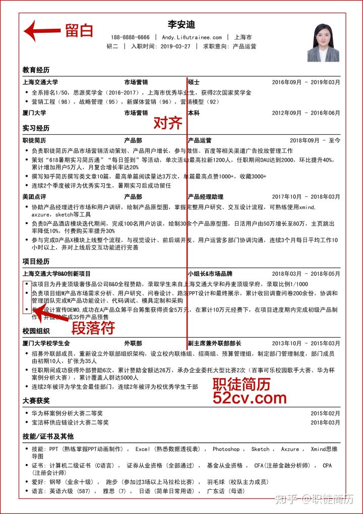 100个经典简历模板,比较简单明了的简历模板