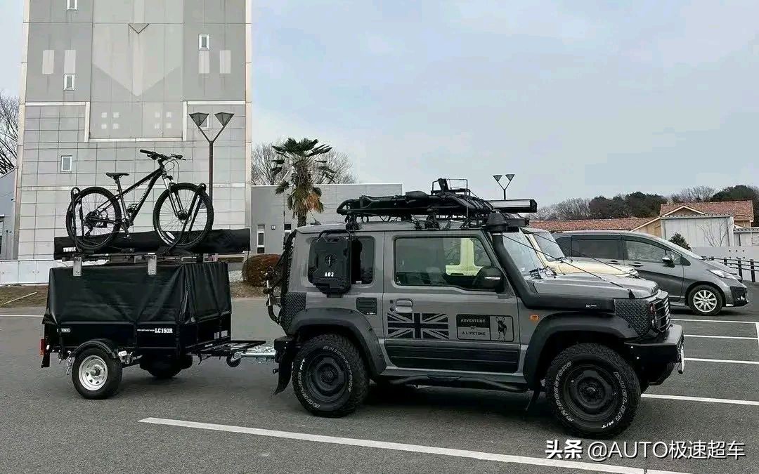 吉姆尼越野拖挂房车视频,铃木吉姆尼旅行场景