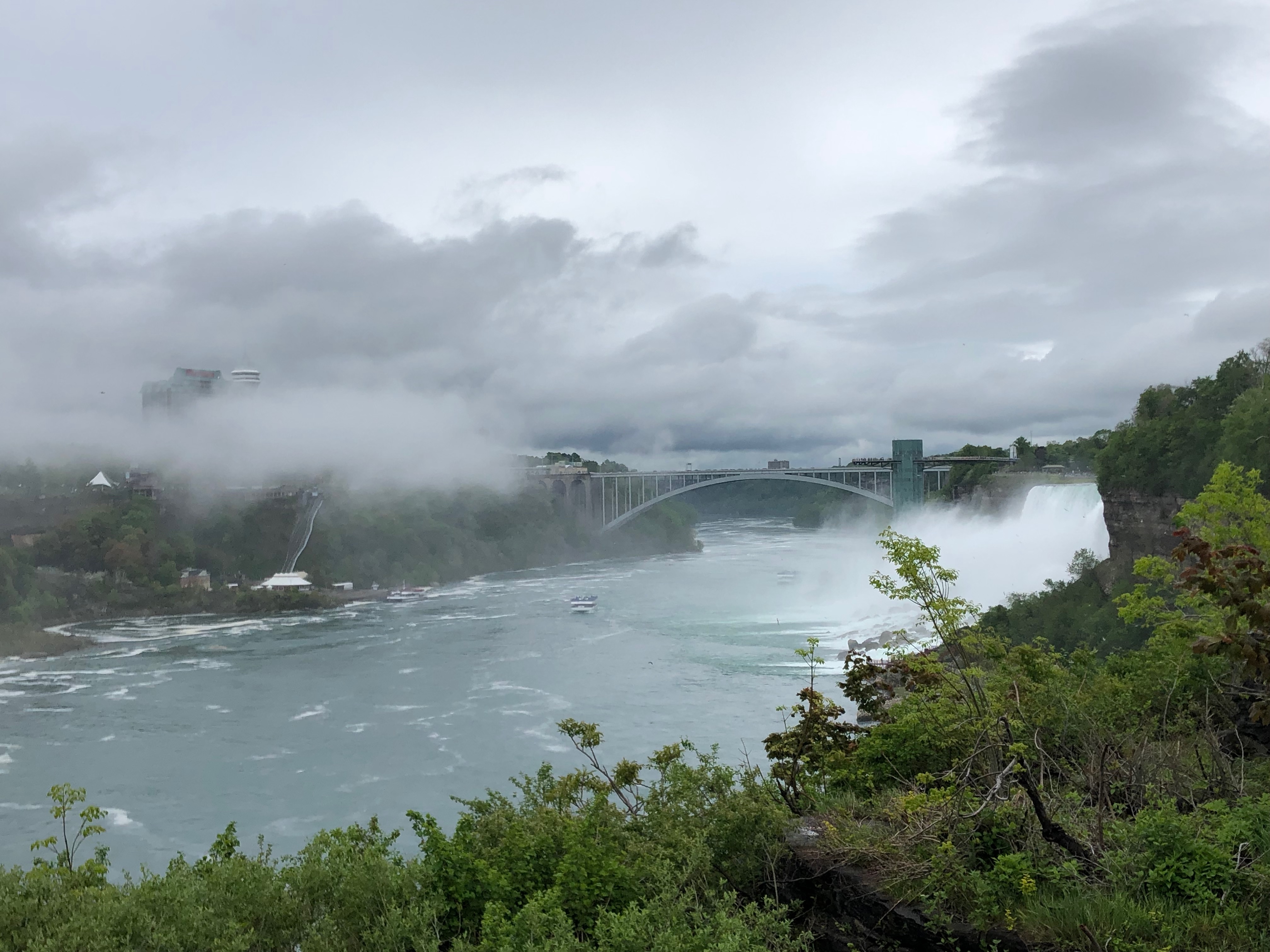 美加边境的尼亚加拉大瀑布,尼亚加拉瀑布加拿大视角