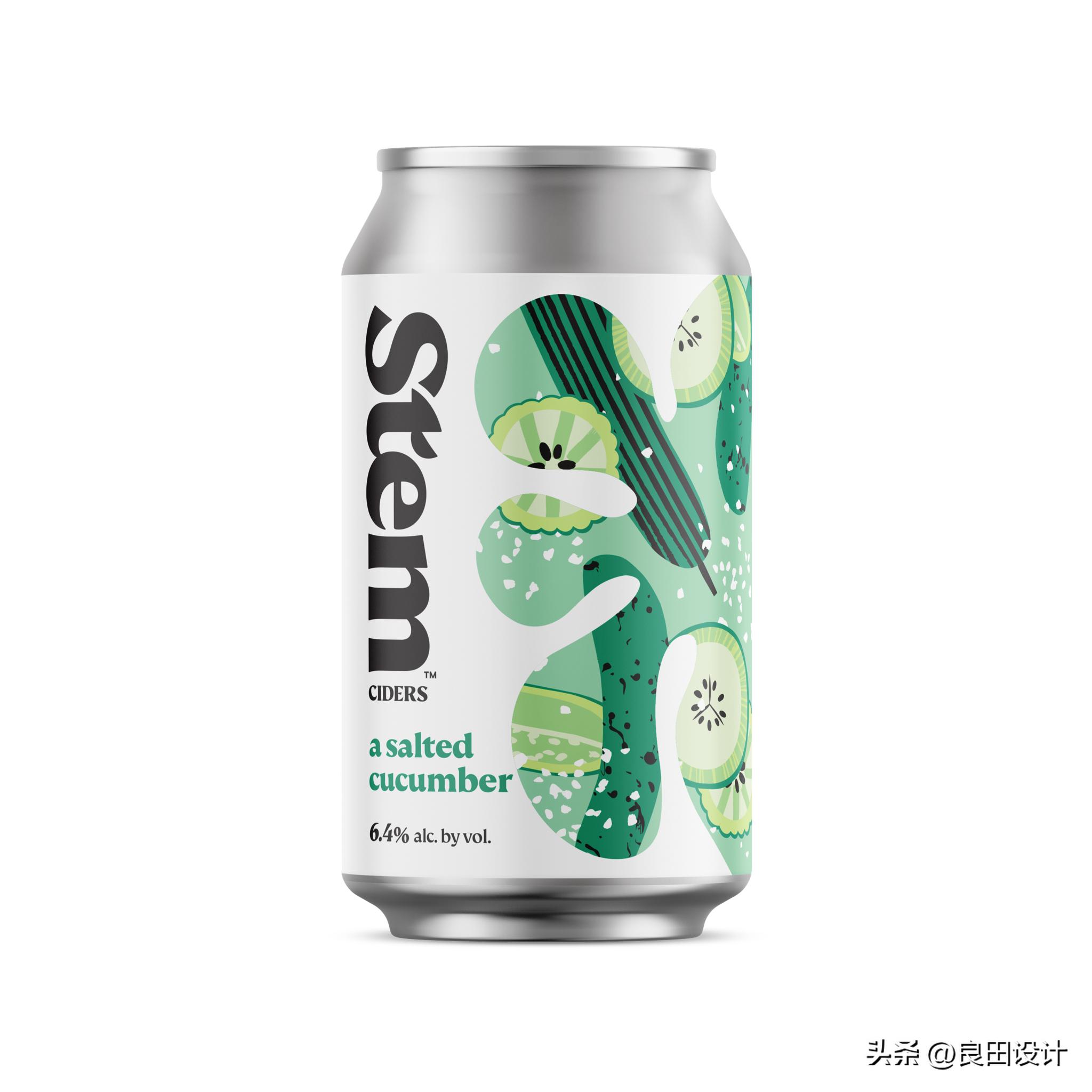 StemCiders苹果酒包装设计全面的品牌重新设计