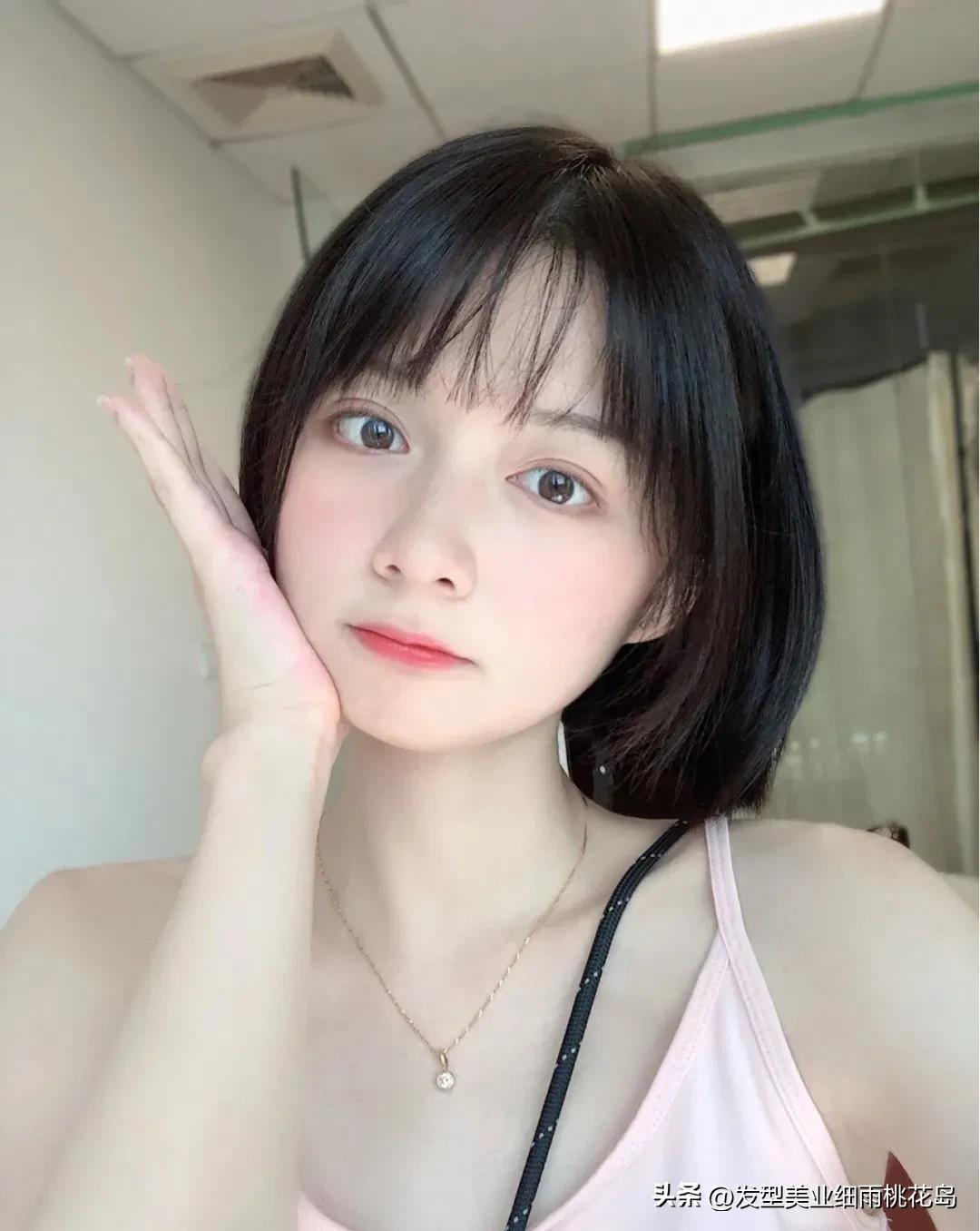 大圆脸短发发型图片,方圆脸适合什么短发