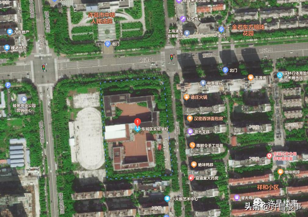 图解许昌市东城区2023年中小学学区划分（仅供参考）