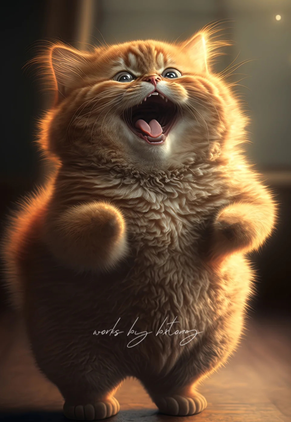 治愈橘猫壁纸图片,胖猫壁纸