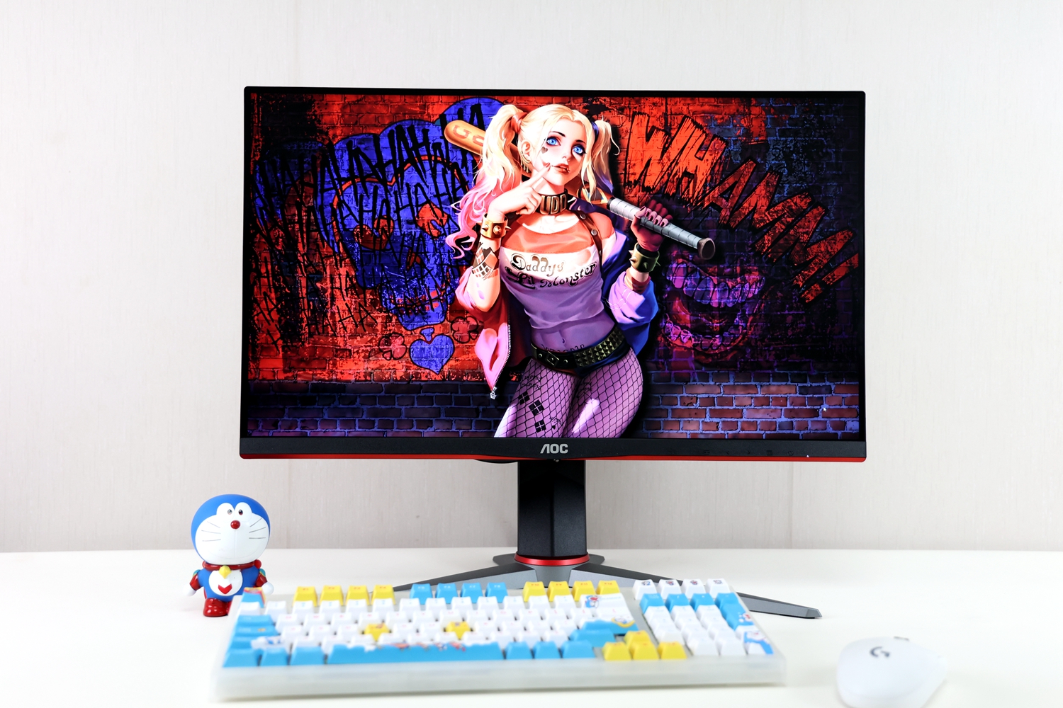 aoc显示器1080p小钢炮,小屏幕高分辨率的显示器