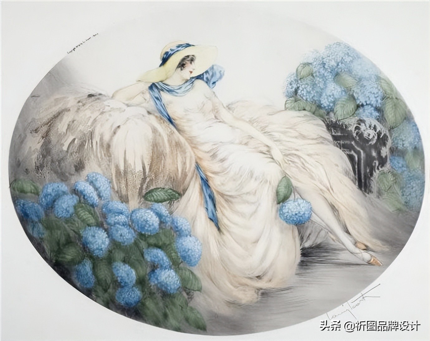 因为路边金发女郎而改变一生的油画家，他的人体油画定格18岁妻子