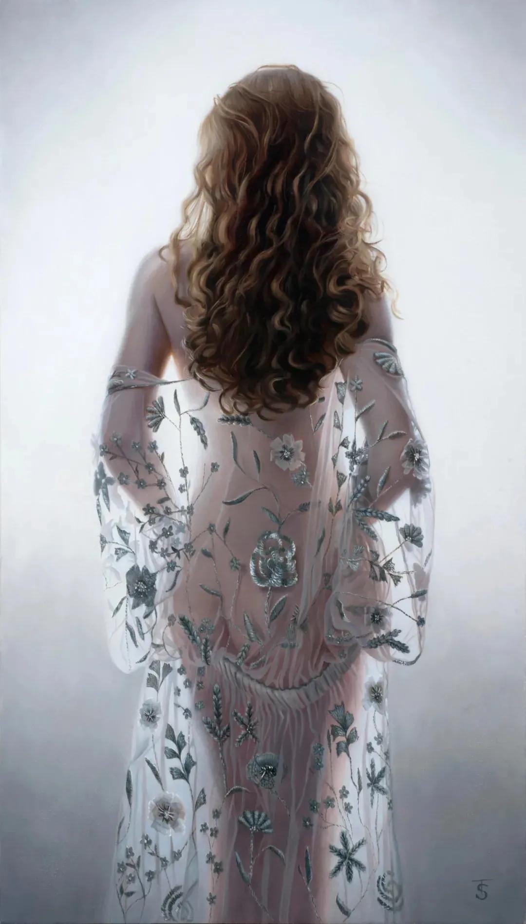 国外当代超写实艺术作品,西方油画大师笔下的绝世美人