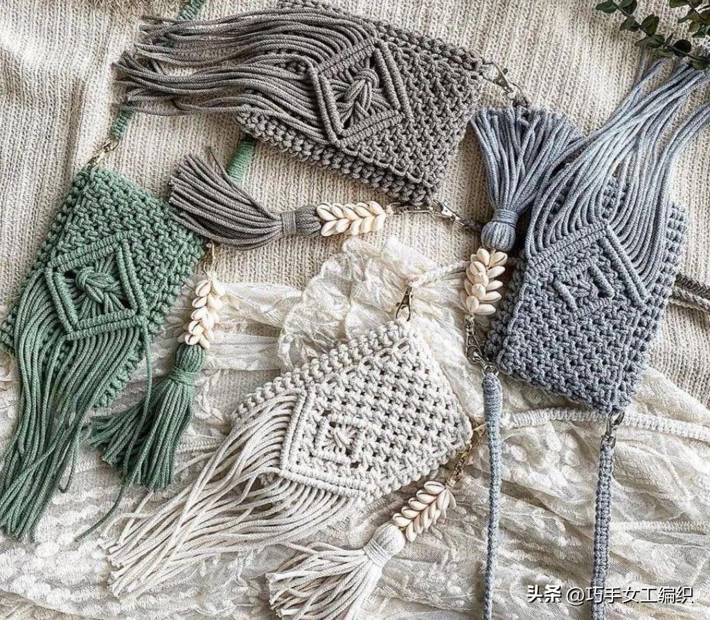 自己用绳子编一个东西,绳子编小包教程