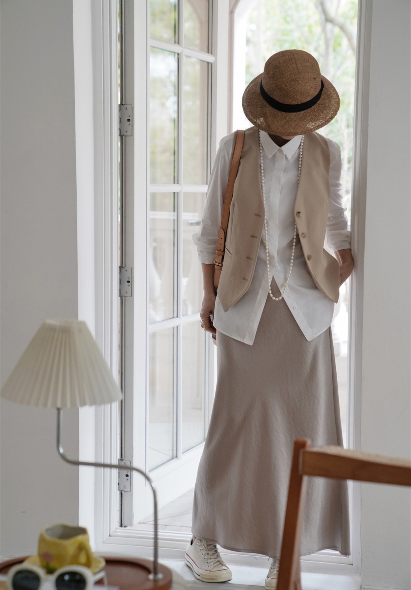 上海街拍长裤长裙,上海街拍修身长裙气质