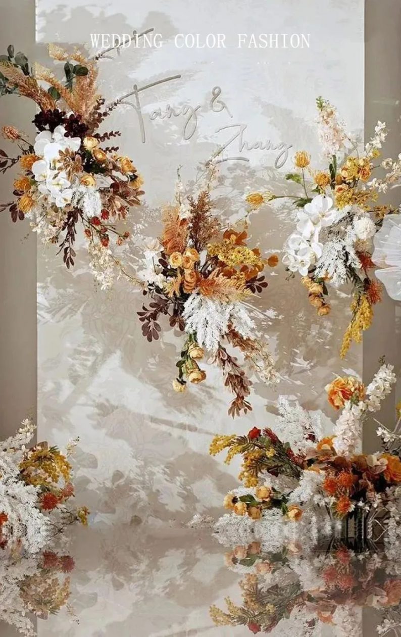 婚礼色系搭配高级感,粉色法式婚礼配色搭配