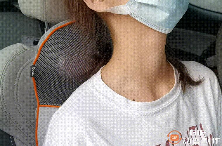 久坐不累，四头挤压按揉，SKG按摩腰靠T5评测