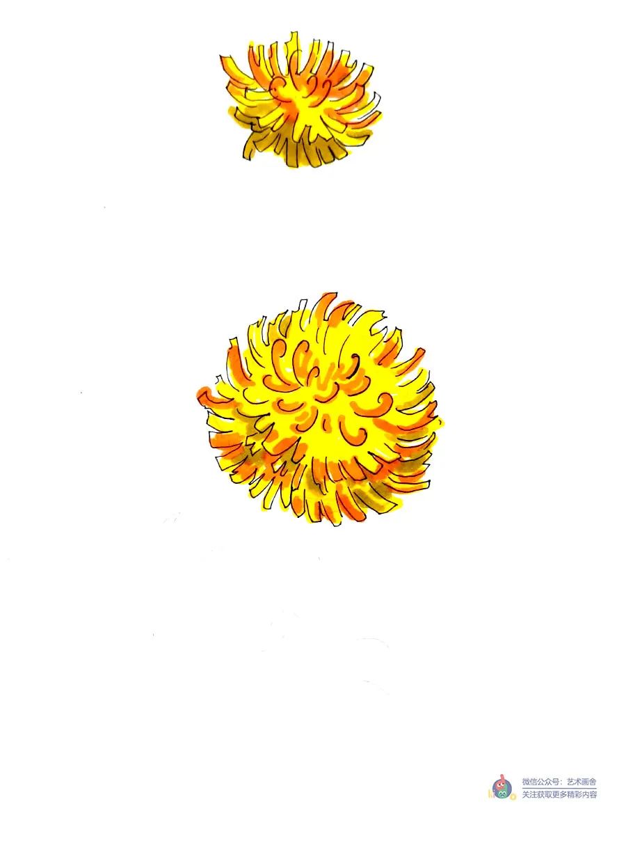 蒲公英怎么画儿童画,简单又好看的线条画蒲公英