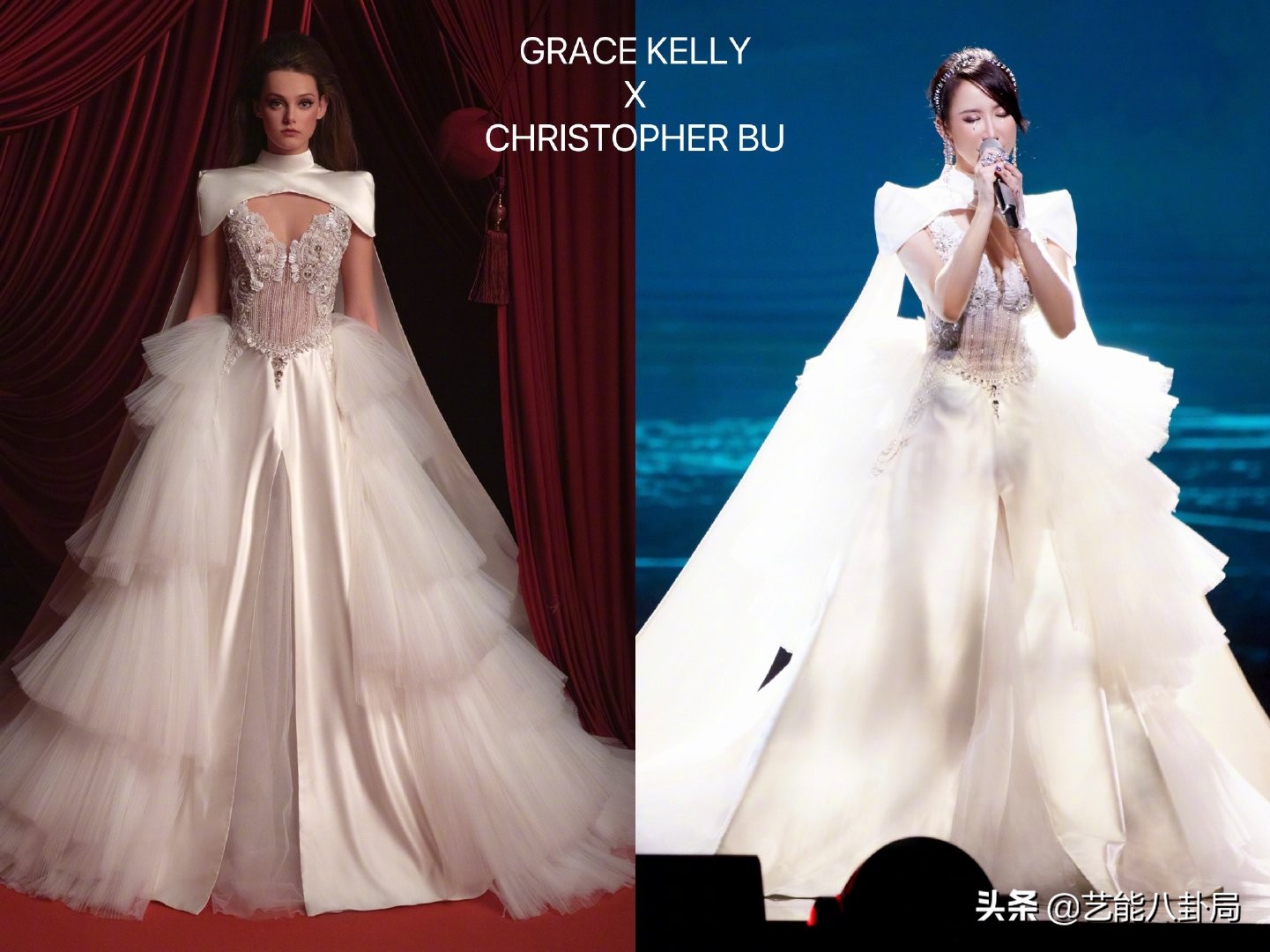 紧身衣、高筒袜，女星舞台造型杀疯了！穿高定唱跳，撩得人心痒痒