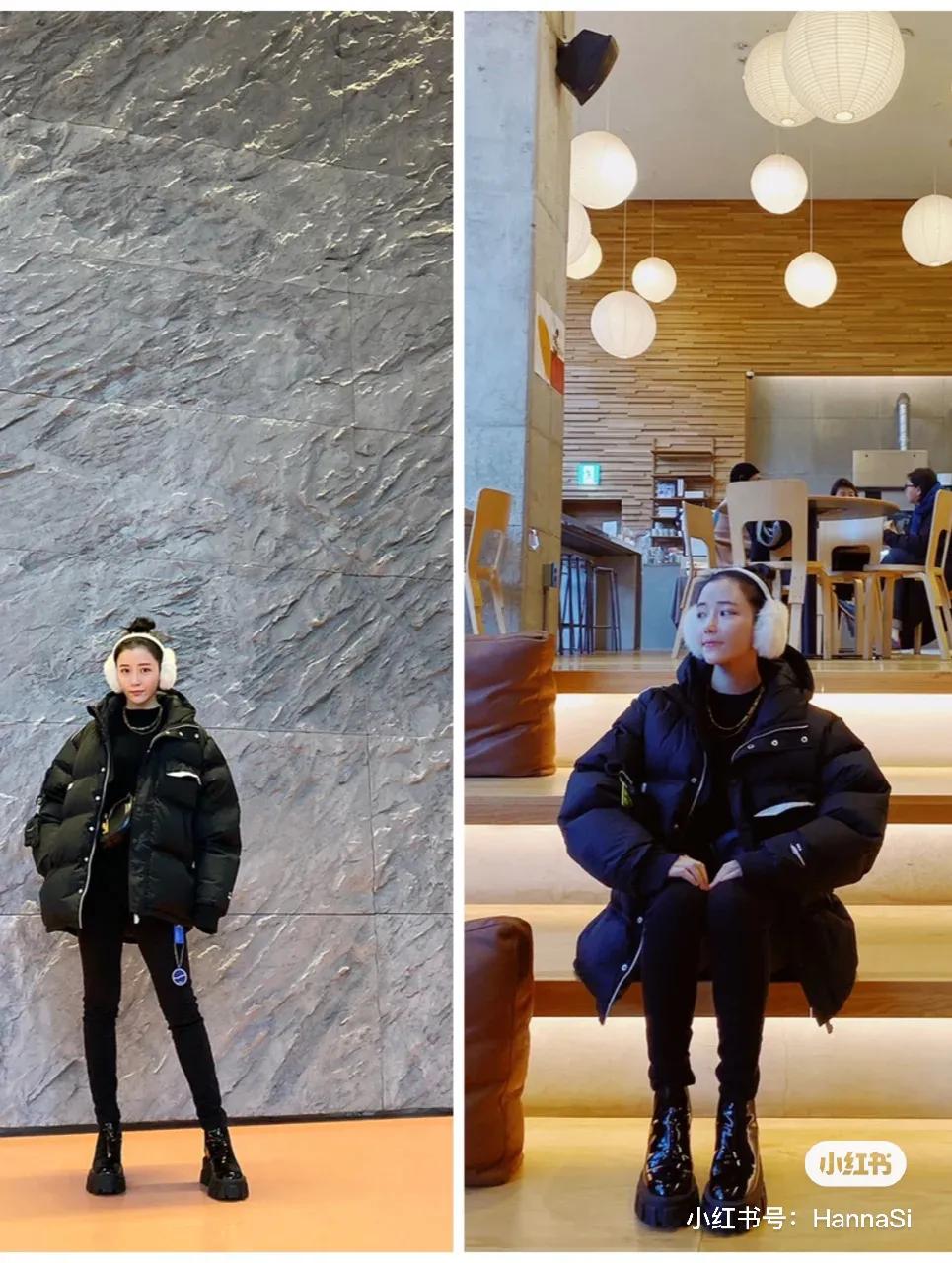 韩国小姐姐羽绒服,韩国小姐姐穿的羽绒服显瘦