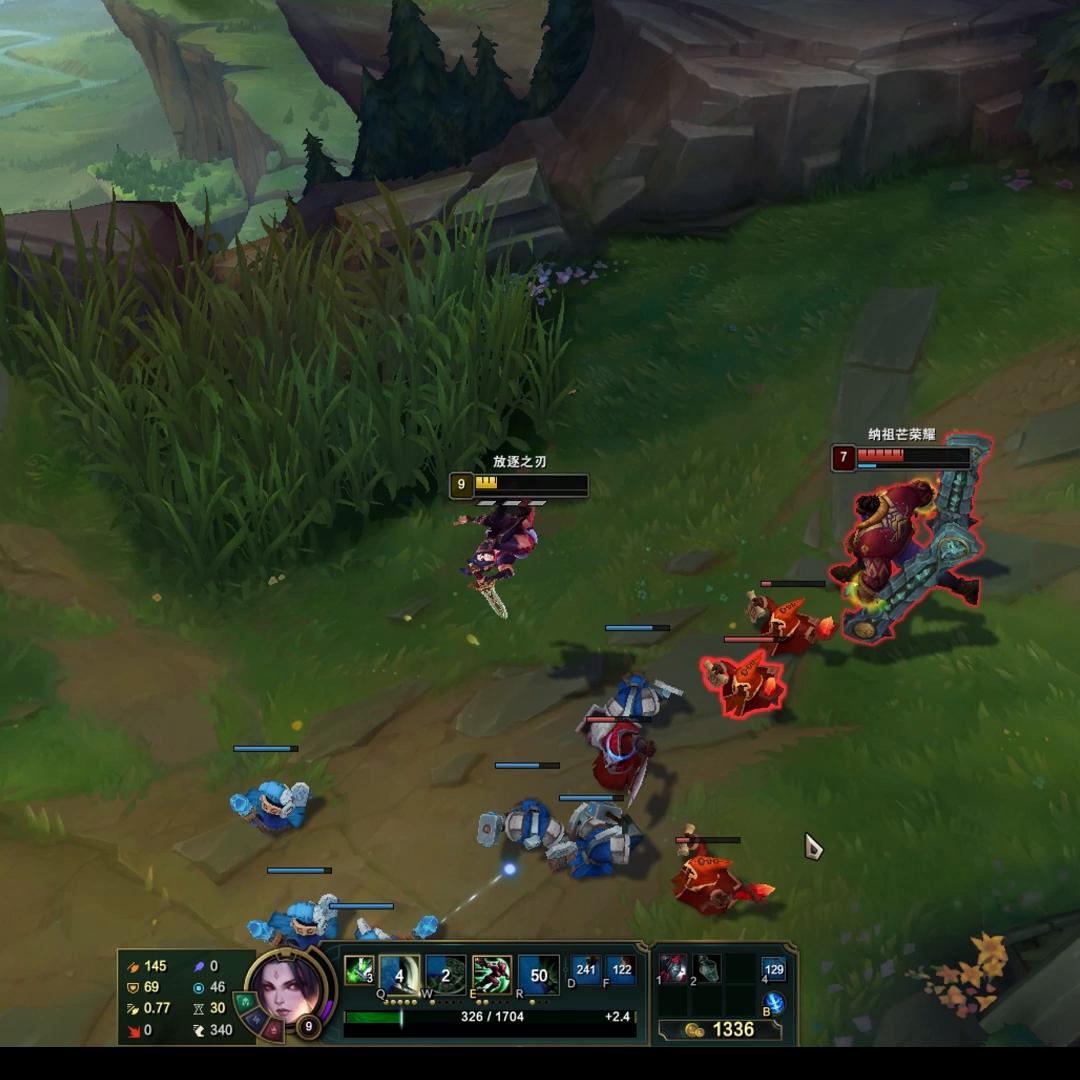 放逐大帝锐雯打奎桑提,奎桑提打锐雯天赋