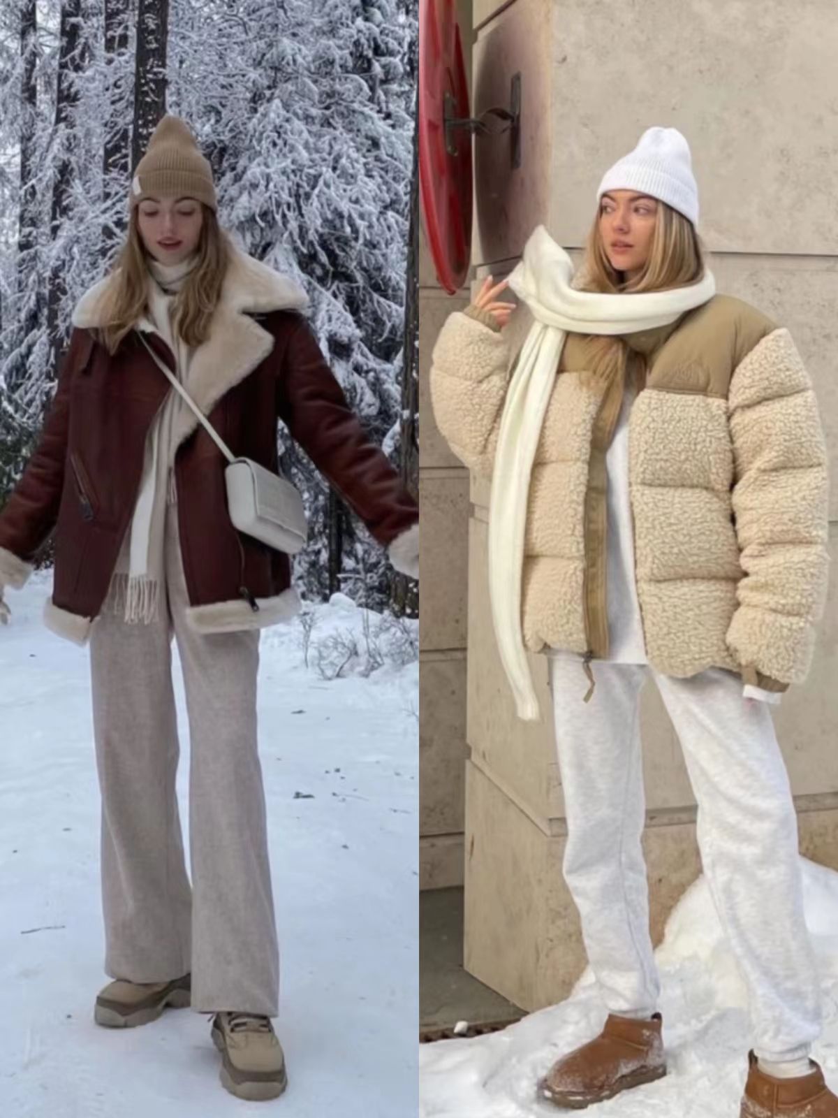 冬天雪地靴换长靴,冬季更适合老爹鞋还是雪地靴