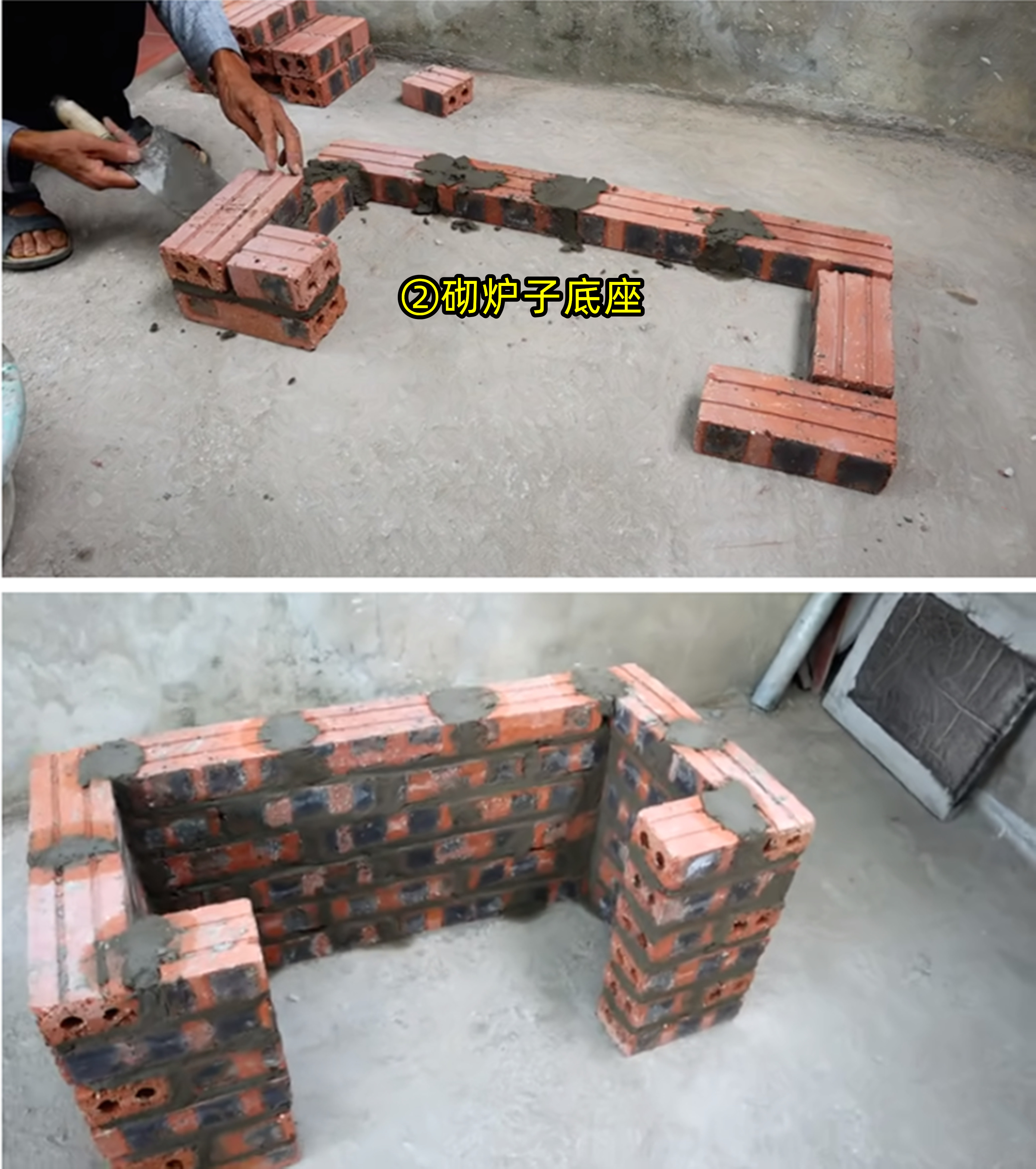 用红砖砌的柴火小炉子,怎么用红砖砌一个柴火炉