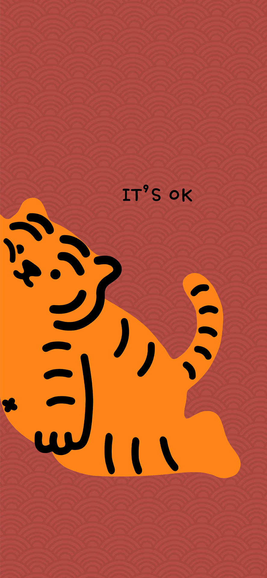 老虎卡通壁纸头像,可爱卡通老虎壁纸超清全面屏照片