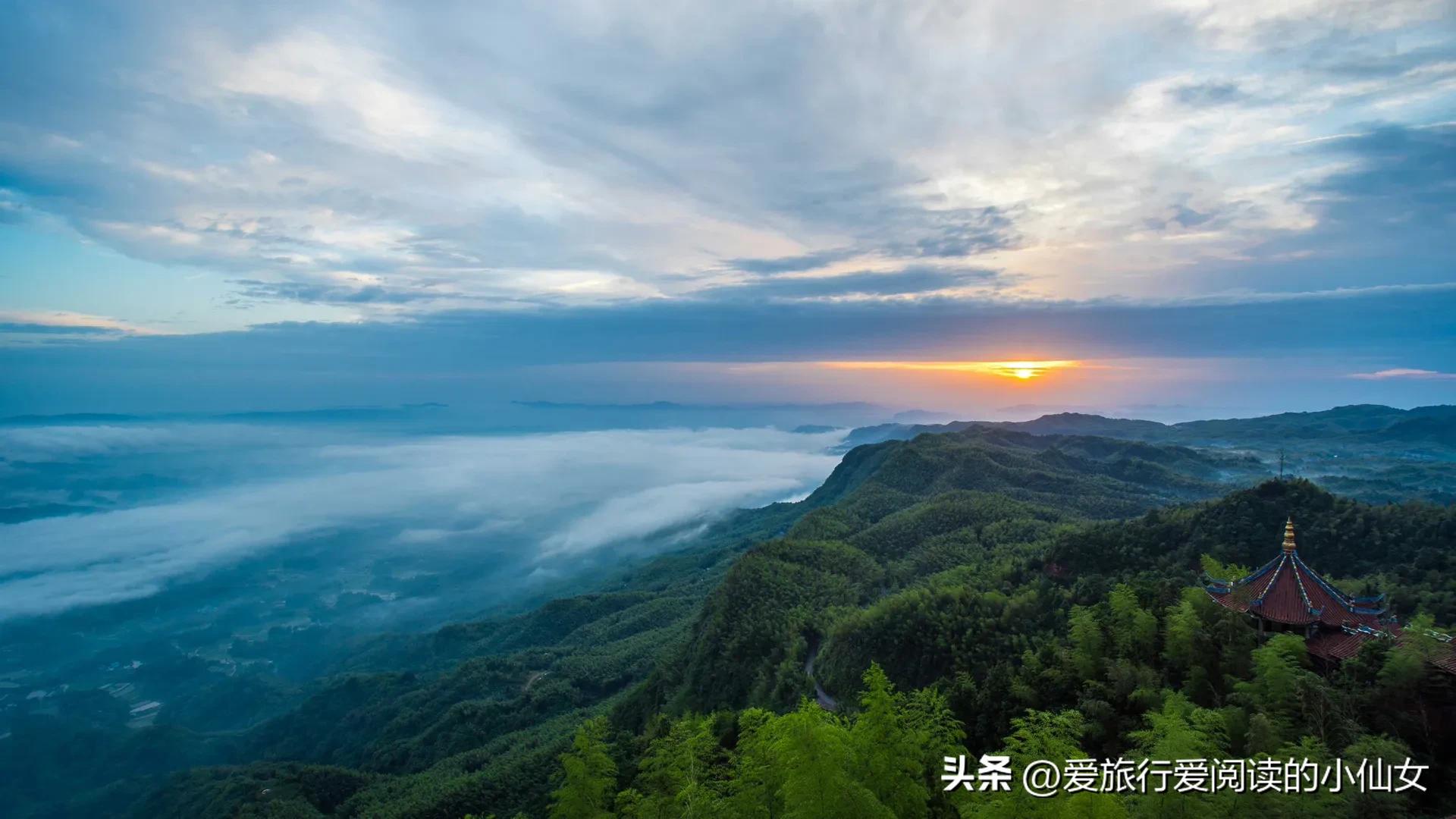 蜀南竹海自然生态景区,蜀南竹海云雾缭绕人间仙境