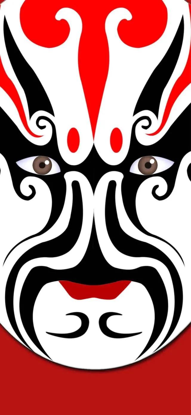 主题壁纸京剧脸谱,国潮京剧脸谱卡通壁纸