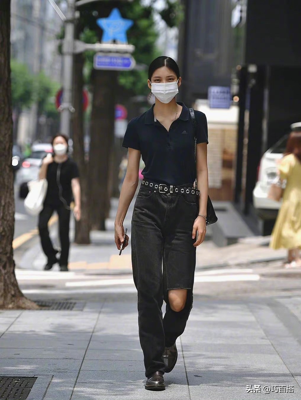 韩国路人穿搭真实街拍,韩国素人穿搭夏季