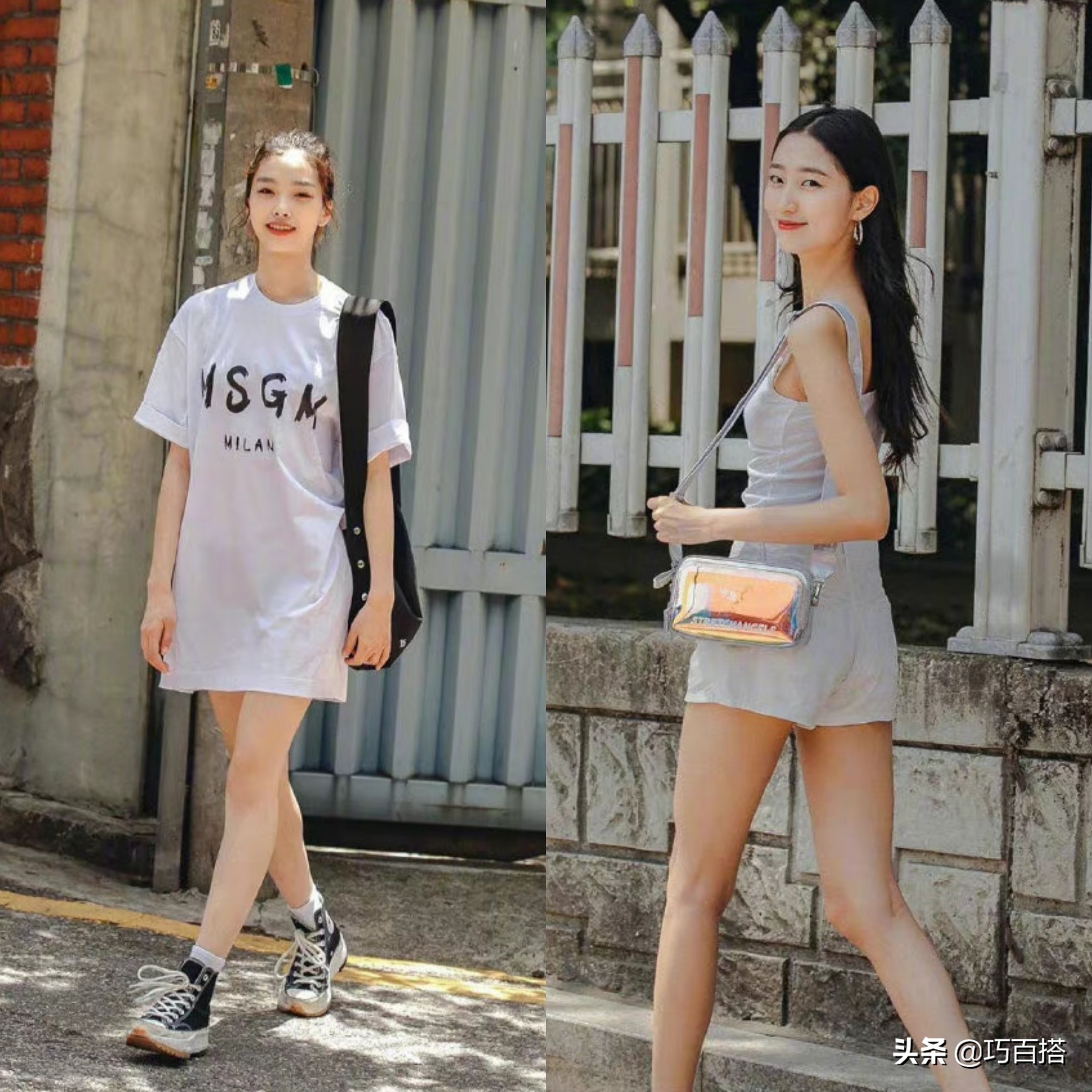 韩国明星街拍穿搭,韩国街拍穿搭素人