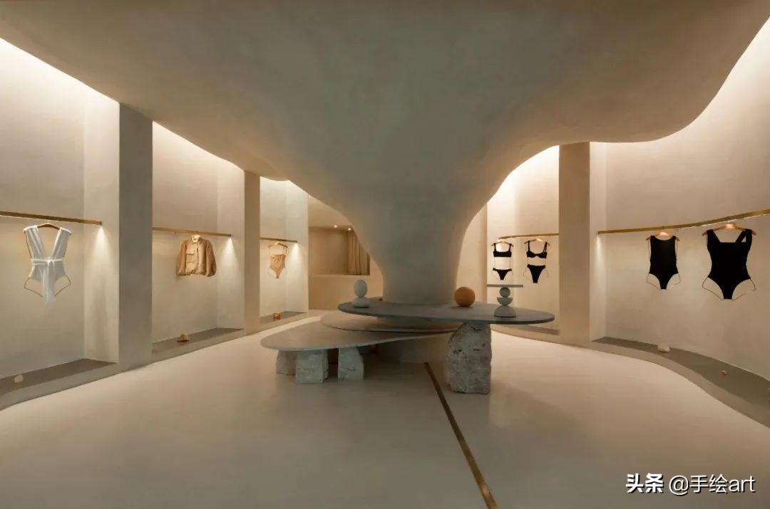 女装店装修墙面设计,实体店女装大牌设计感