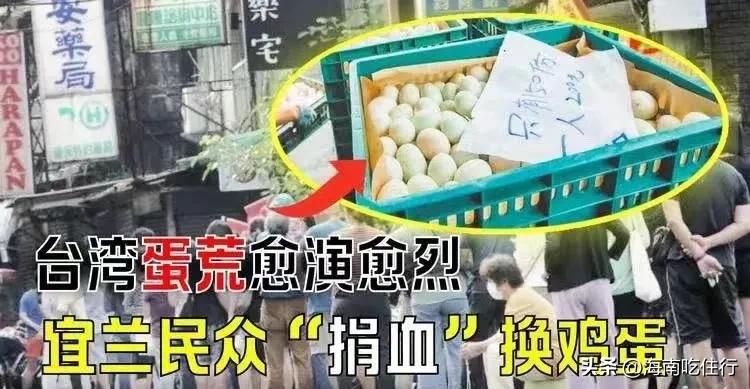 台湾民众排队买蛋,老人排队买鸡蛋