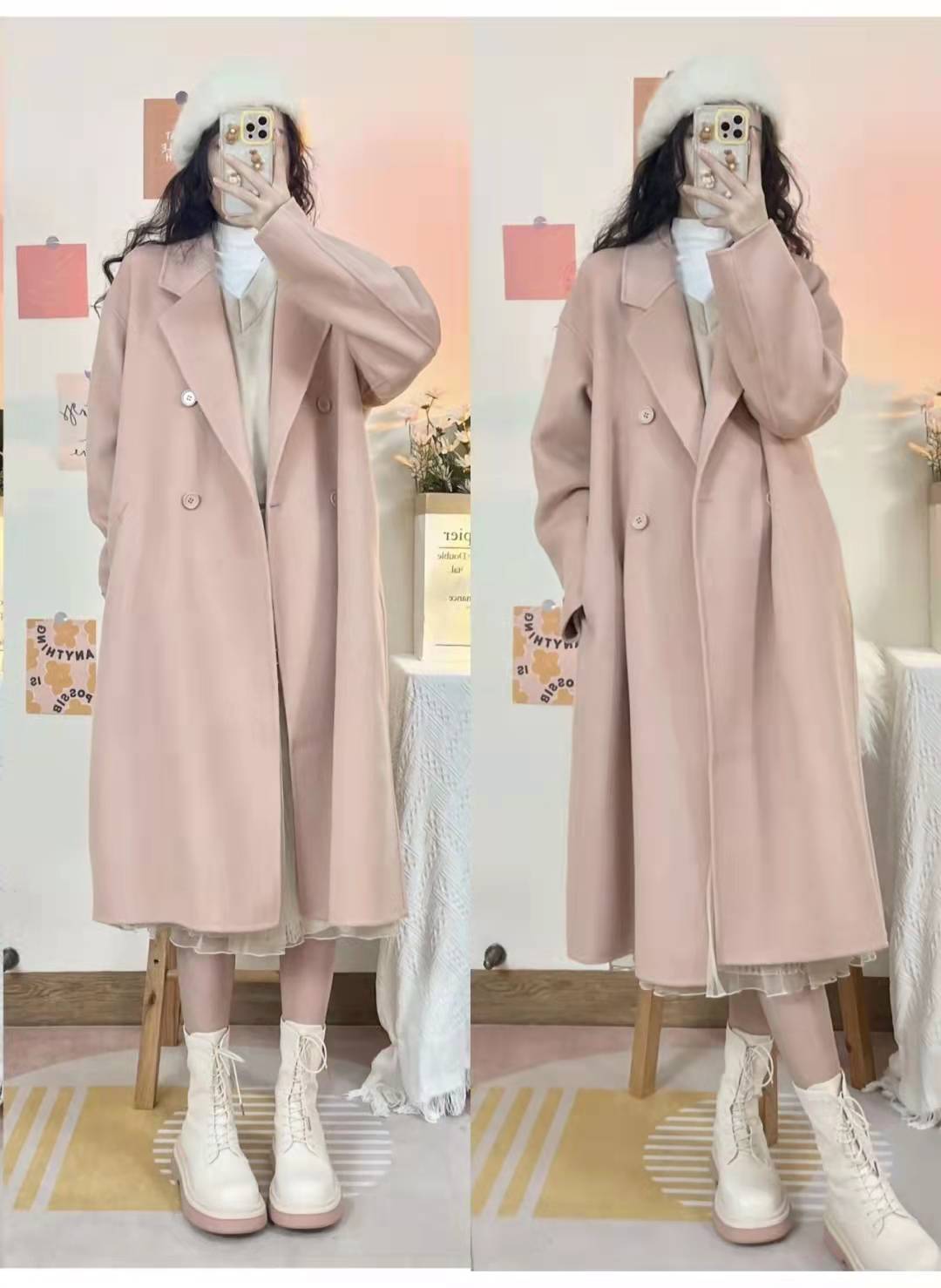 女式大衣什么颜色好看,黑色大衣配什么颜色围巾好看