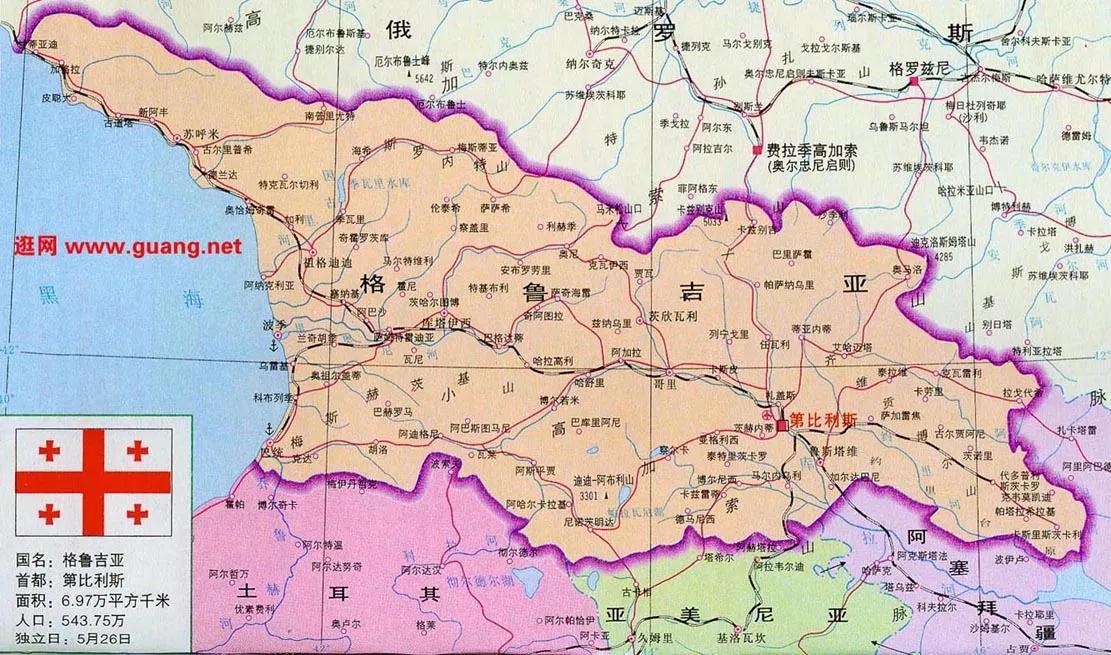 格鲁吉亚国家位置,格鲁吉亚是亚洲还是欧洲