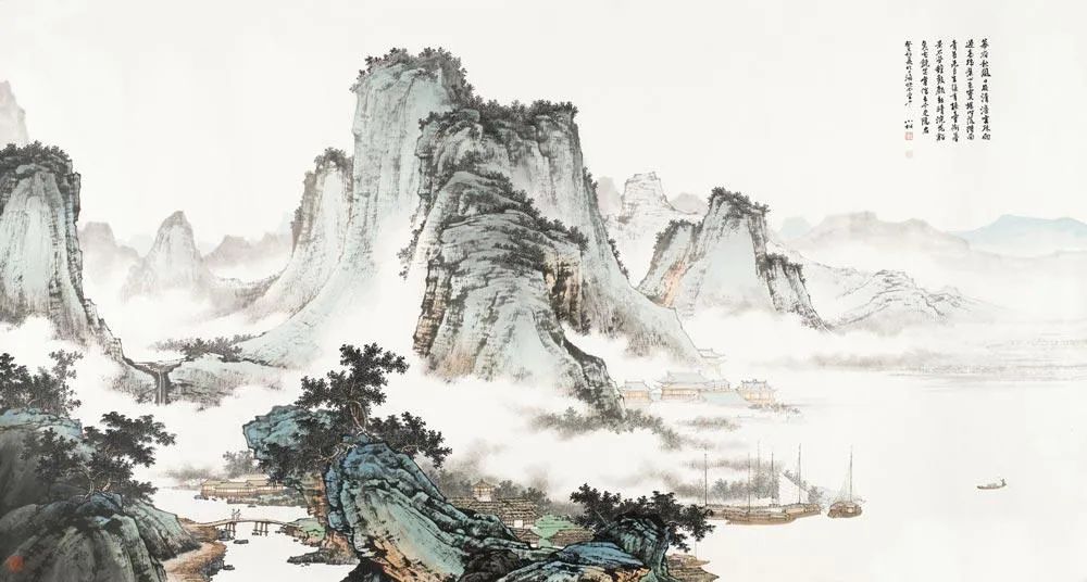 苏小松山水画欣赏,苏小松画家特点