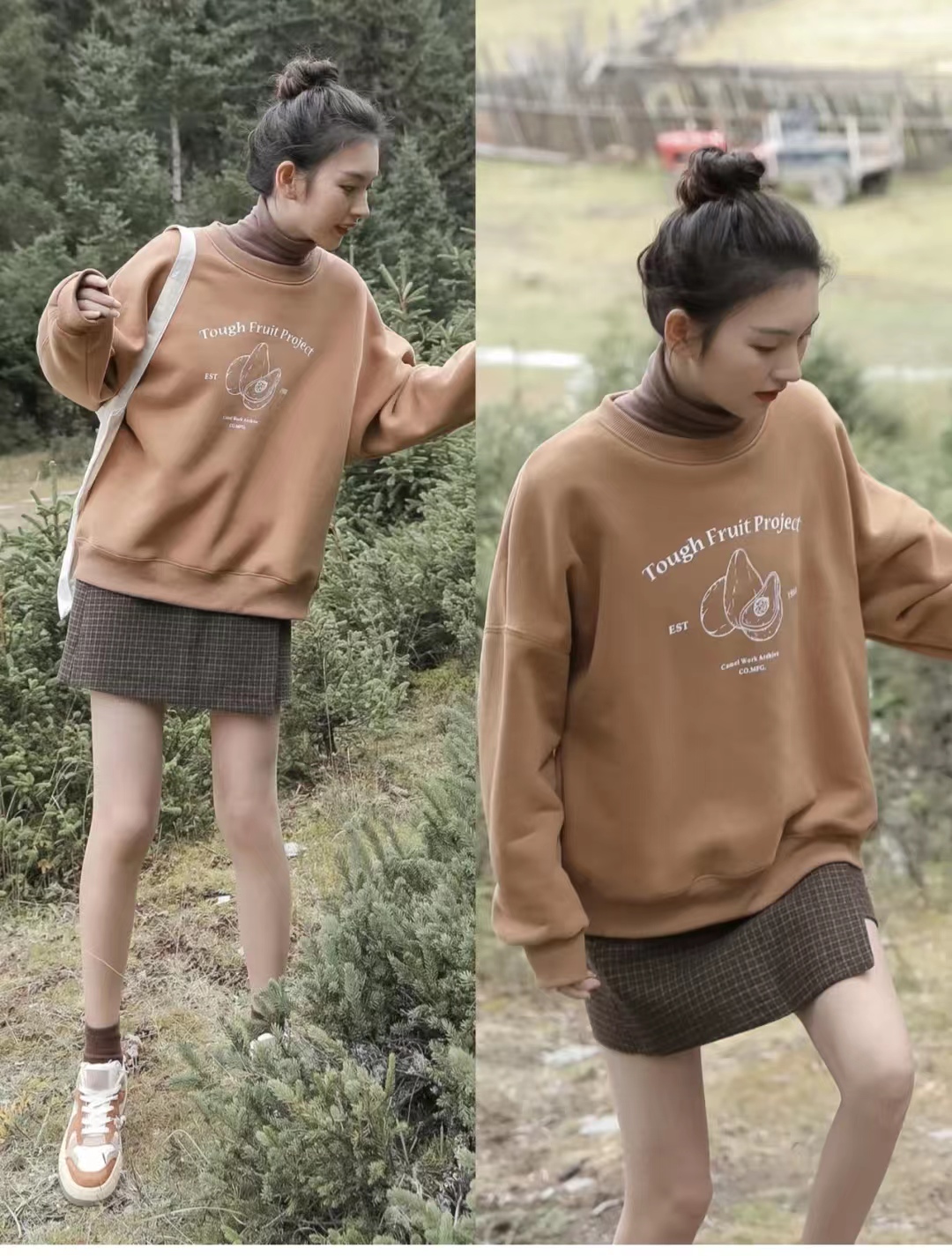 宽松版卫衣搭直筒宽松休闲裤,宽松卫衣怎么搭配裙子才好看