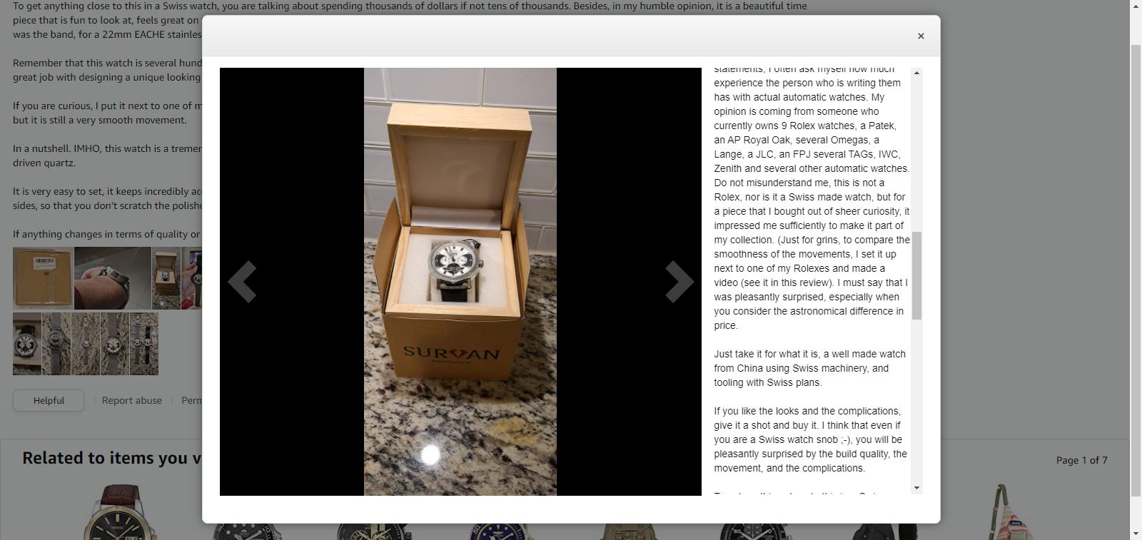 美国Amazon大咖评论SURVAN机械表，感动中国制造