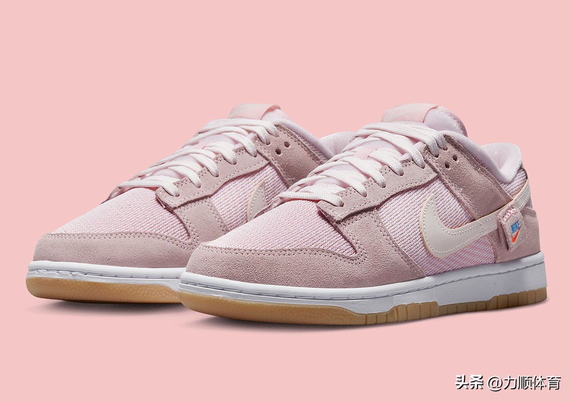 nike泰迪熊dunk,粉红色抱抱熊公仔