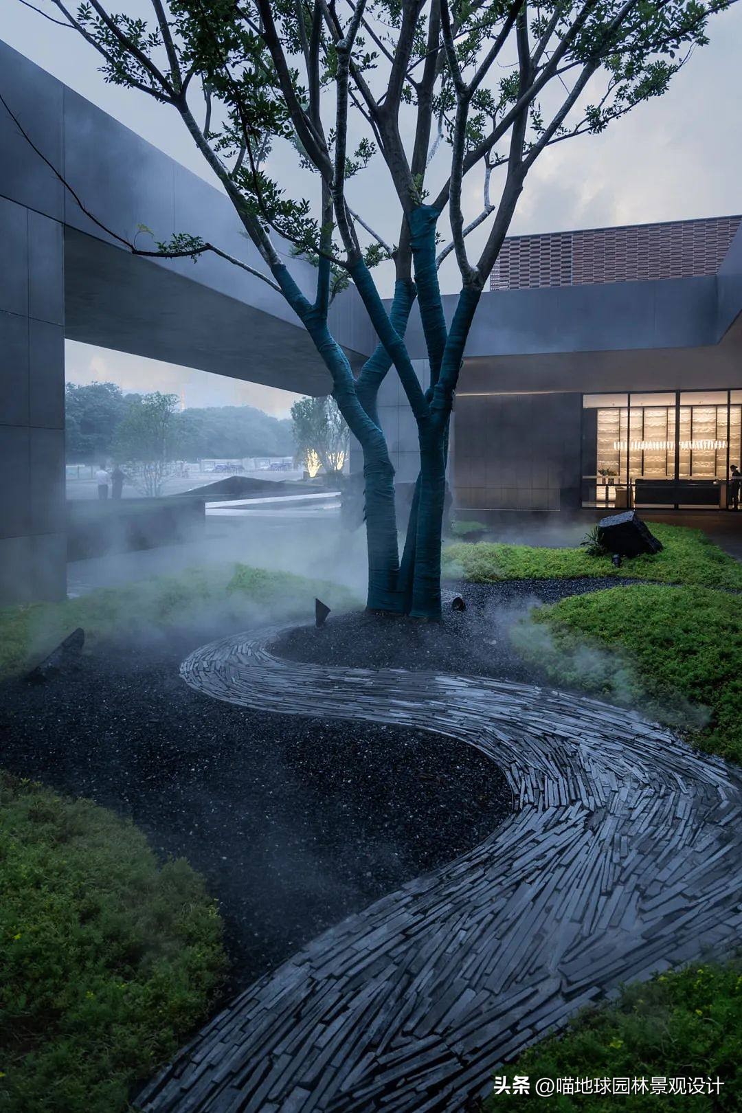 庭院景观设计和施工,北方别墅庭院绿化设计效果图大全